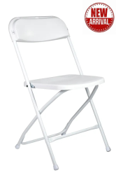 White folding chair