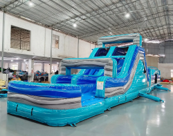 62ft bahama 2 piece wetdry inflatable obstacle course 880942 17417 1 62' Bahama 2-Piece Wet/Dry Obstacle course